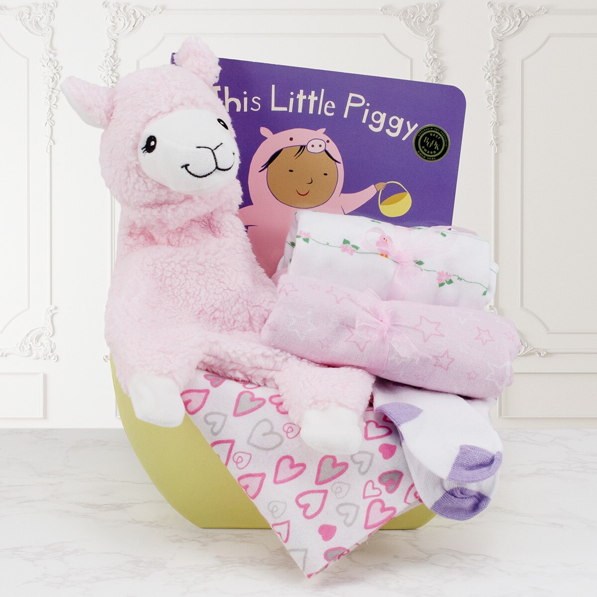 Naptime Dreams Baby Girl Gift Basket