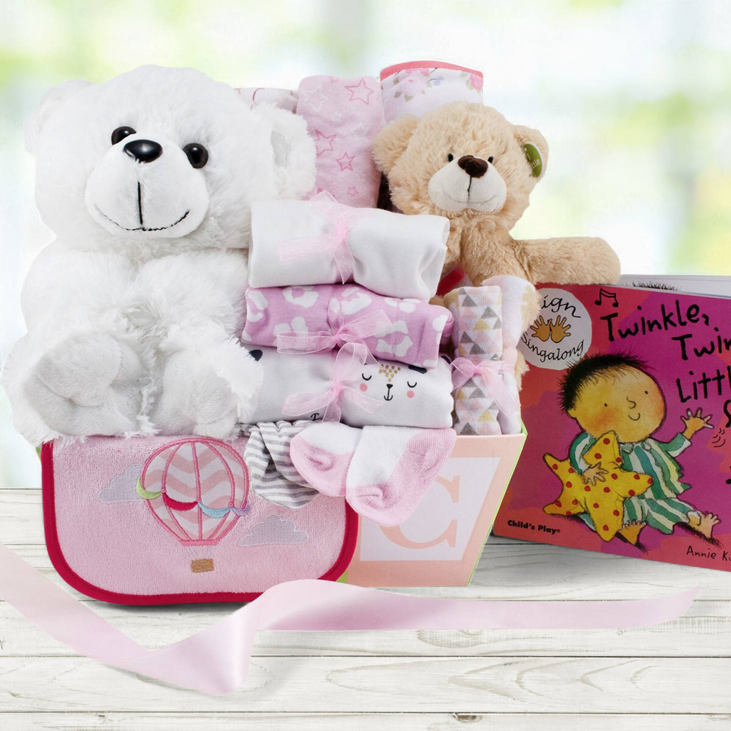 Welcome Home Baby Girl Gift Basket