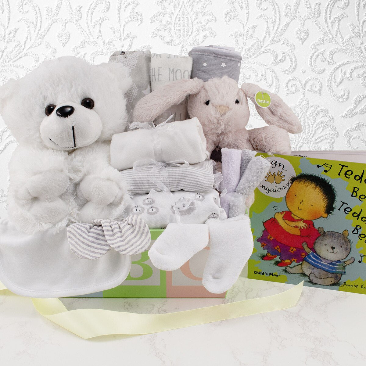 Welcome Home Baby Gift Basket Neutral