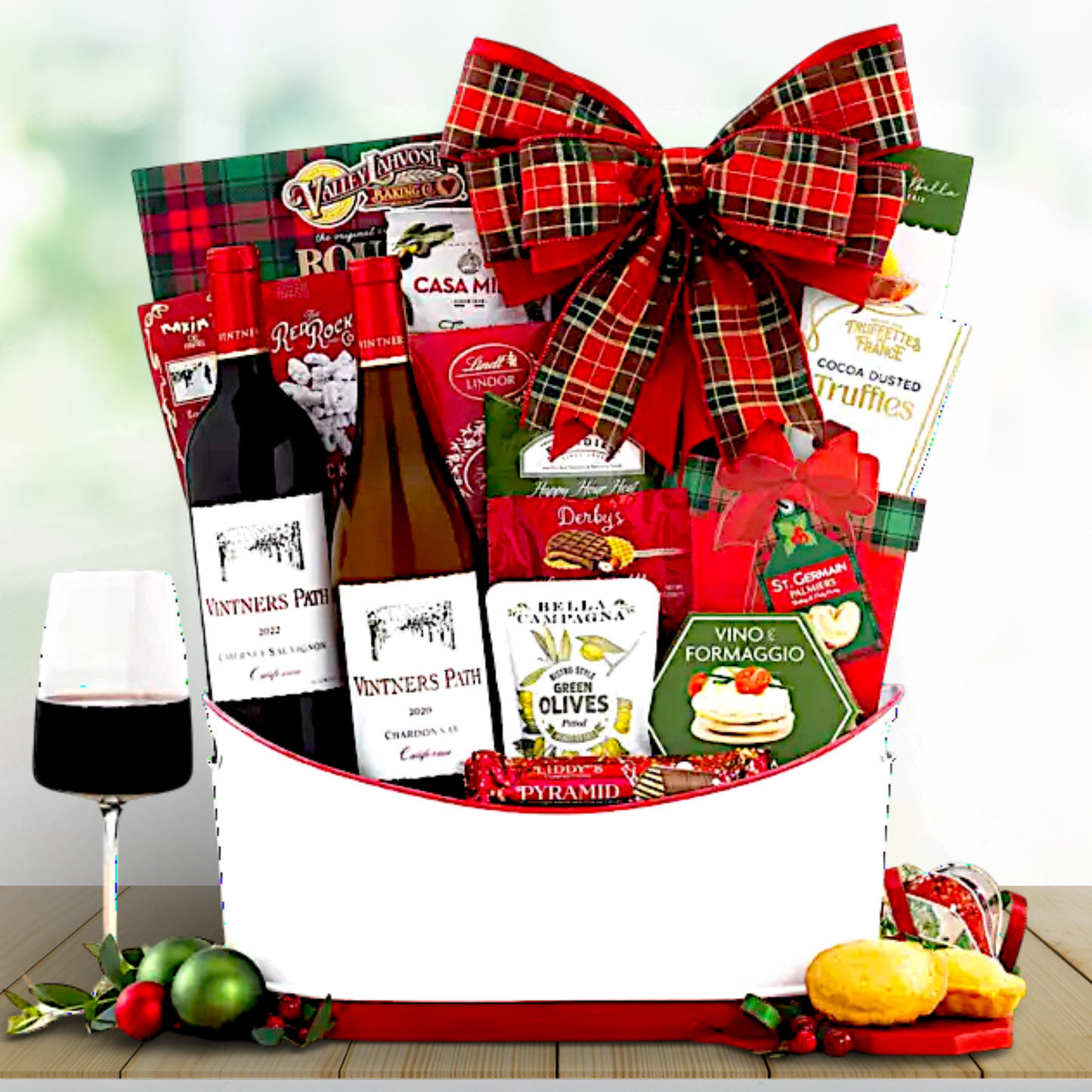 Vintners Path Holiday Select Wine Gift Basket