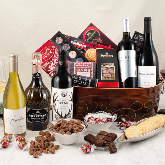 Luxury Vineyard Gourmet Wine Basket