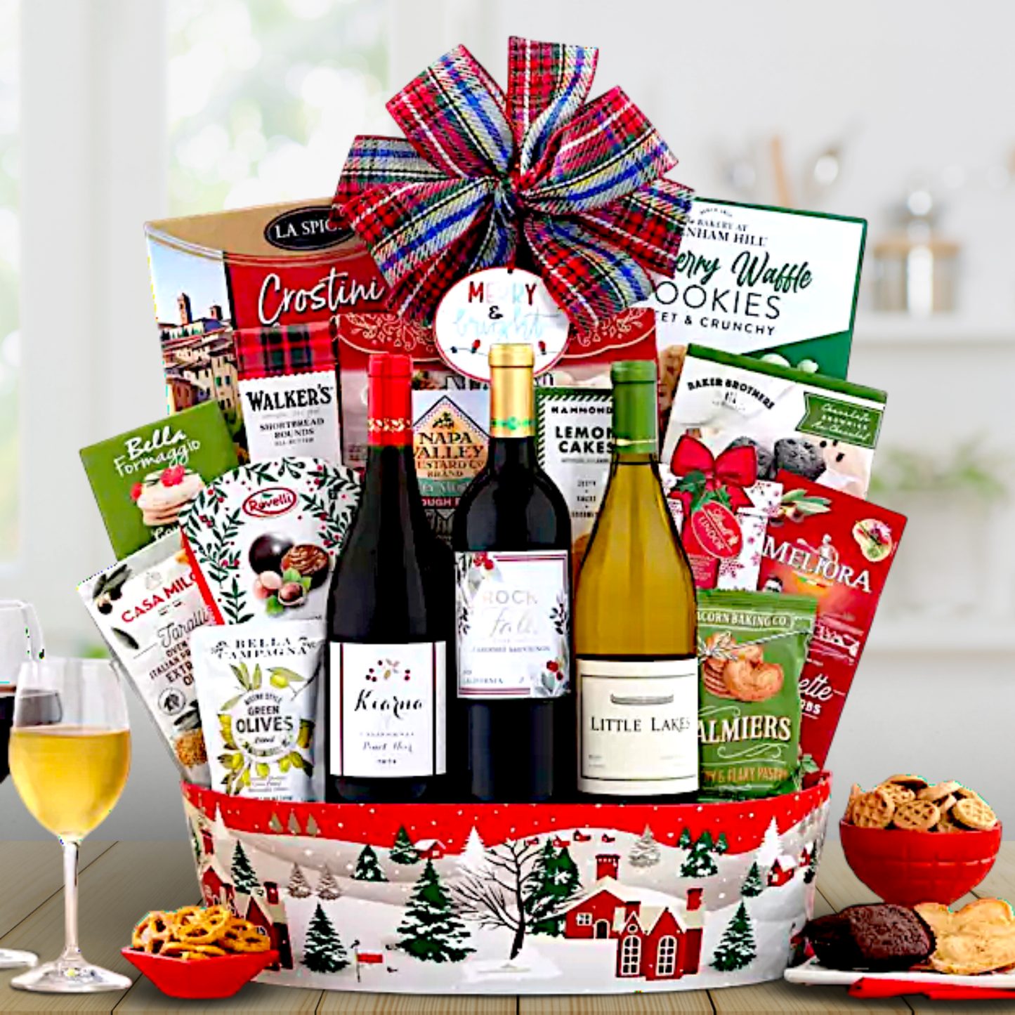 A Magical Holiday Wine Gift Basket