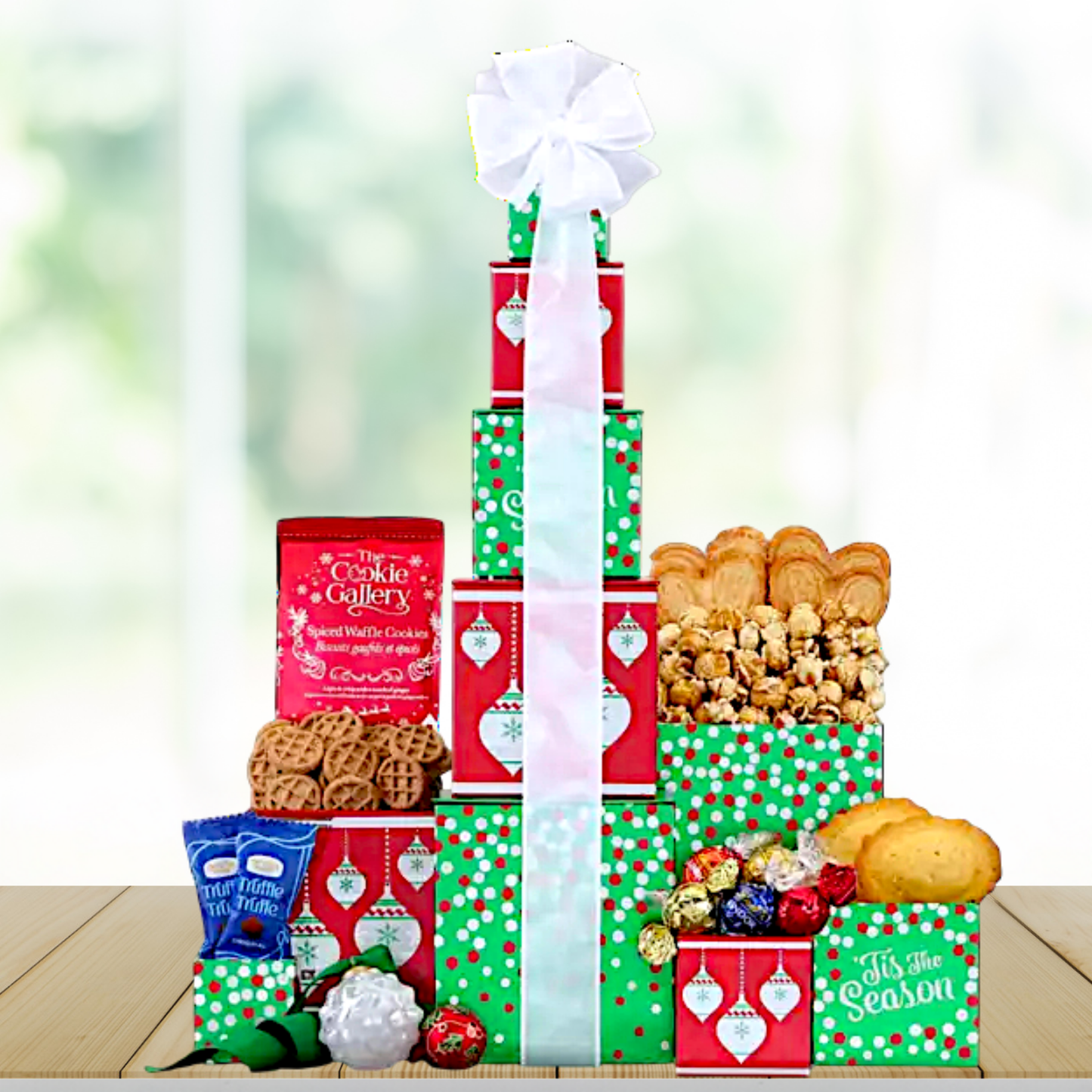 Winter Cheer Holiday Gift Tower