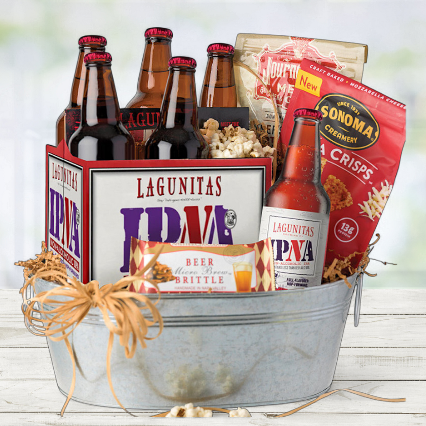 Cheers to Chill Non-Alcoholic IPA & Snacks Gift