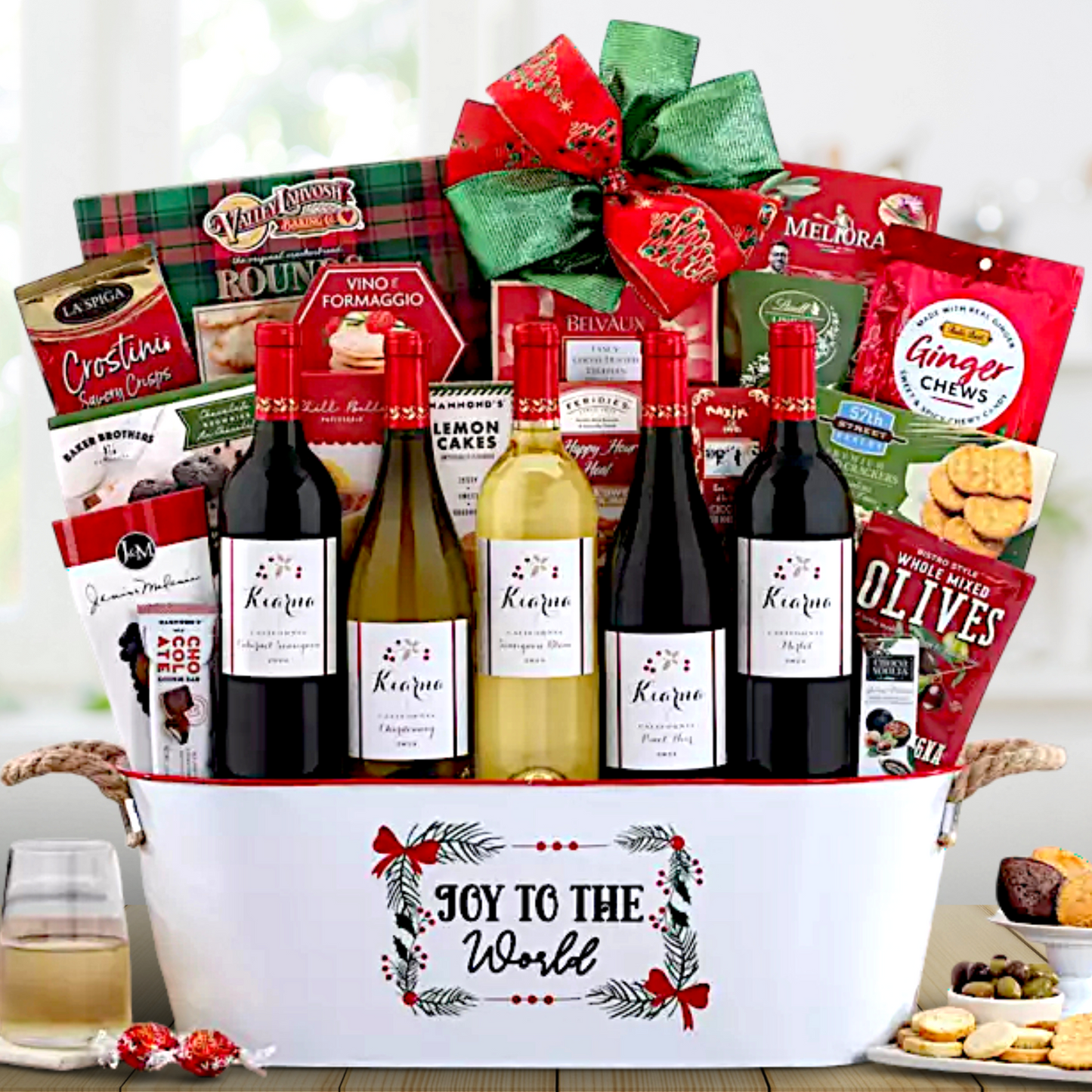 Kiarna Vineyards Holiday Selection Wine Gift Basket