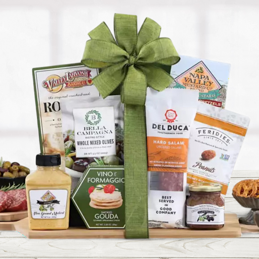 Gourmet Salami & Cheese Charcuterie Board
