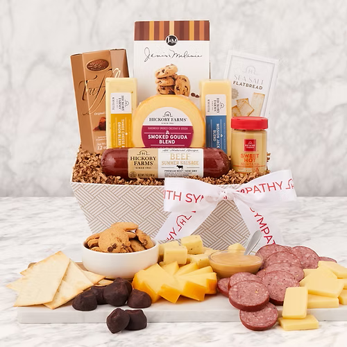 Caring Condolences Sympathy Gift Basket