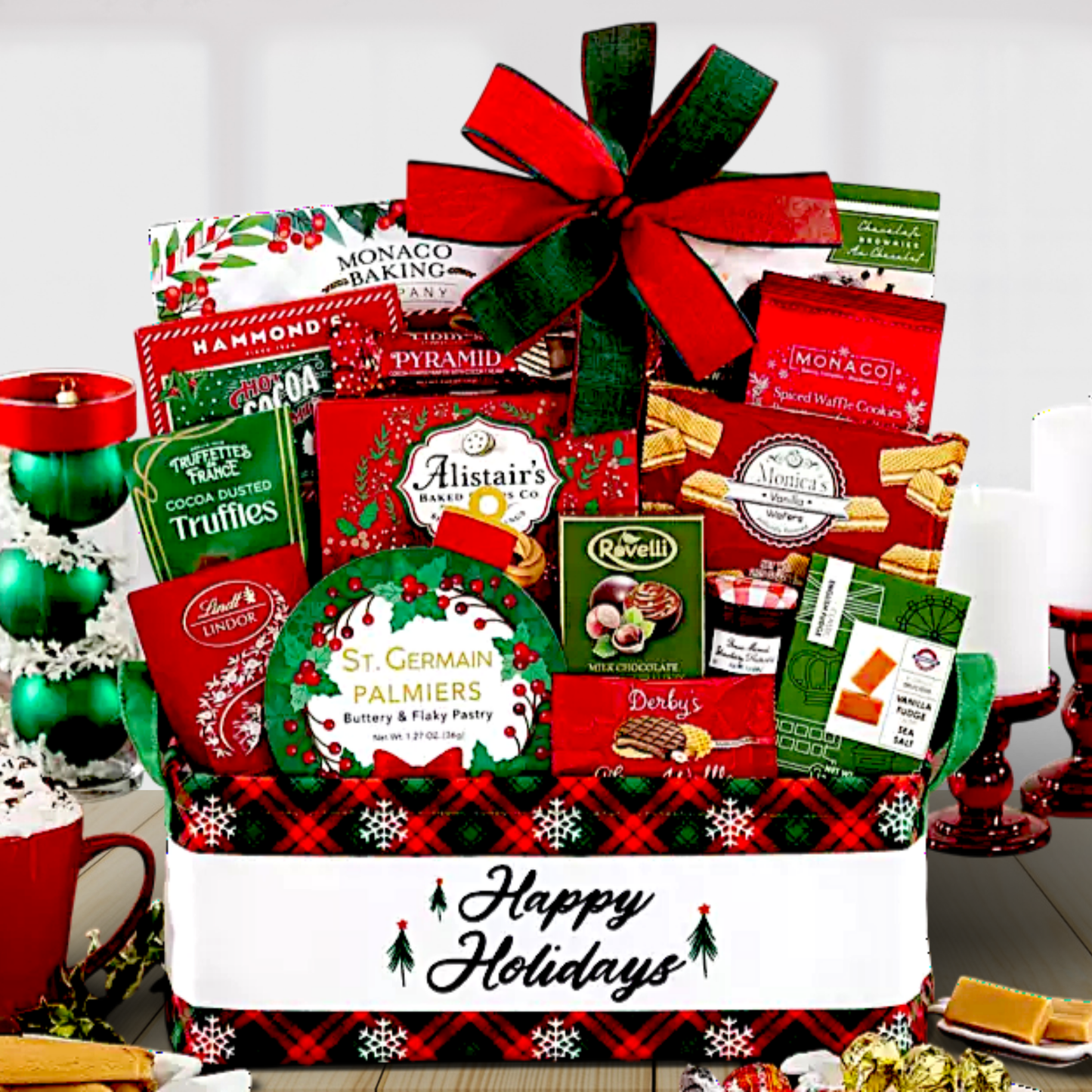 Holly Jolly Christmas Gift Basket