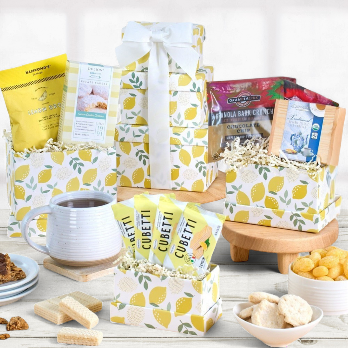 Lemon Drops Tea Gift Tower
