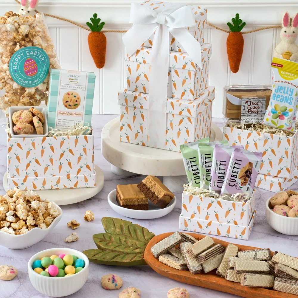 Celebrate Spring Chocolate & Cookie Gift Tower