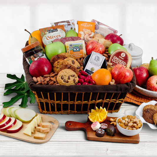 Five Star Gourmet Fruit and Snack Gift Basket