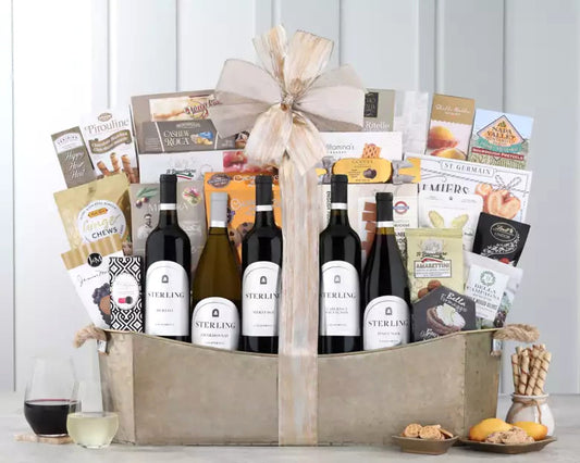 Sterling Vintner's Collection: Gourmet Wine Gift Basket