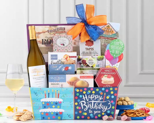 Callister Cellars Chardonnay Birthday Gift Basket