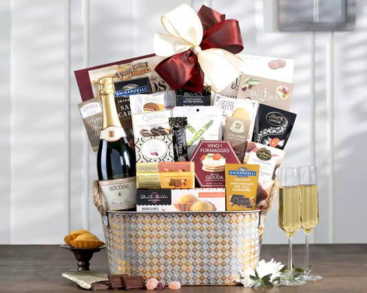 Houdini Blanc de Blanc Champagne Gift Basket