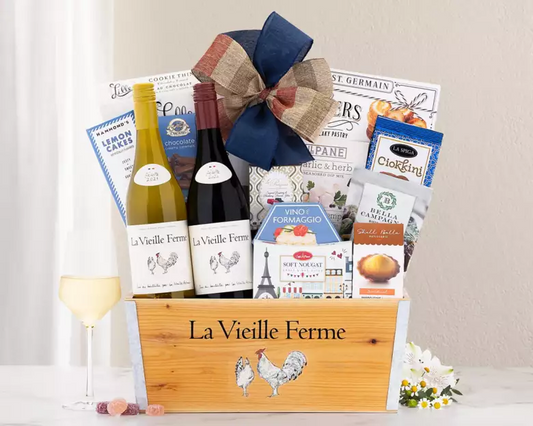 La Vieille Ferme French Wine Gift Basket
