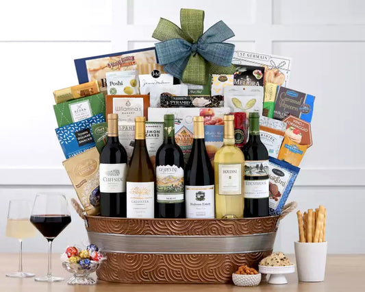 Premier Half Dozen Collection Wine Gift Basket