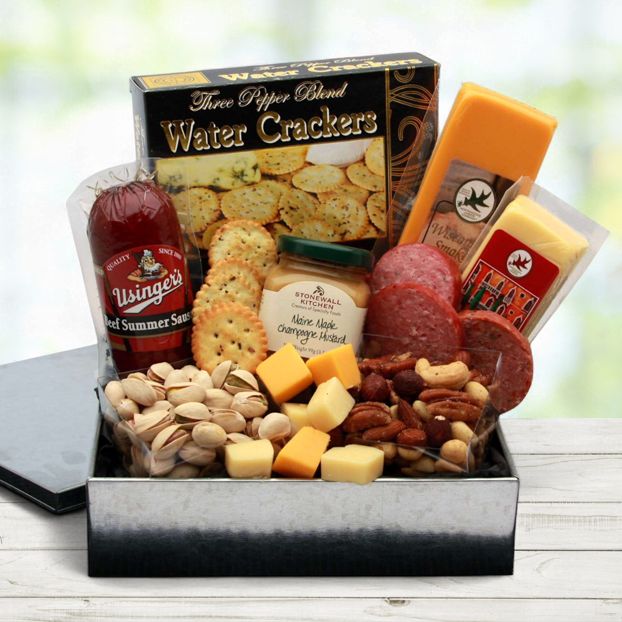 Gourmet Sausage & Cheese Charcuterie Gift Tin