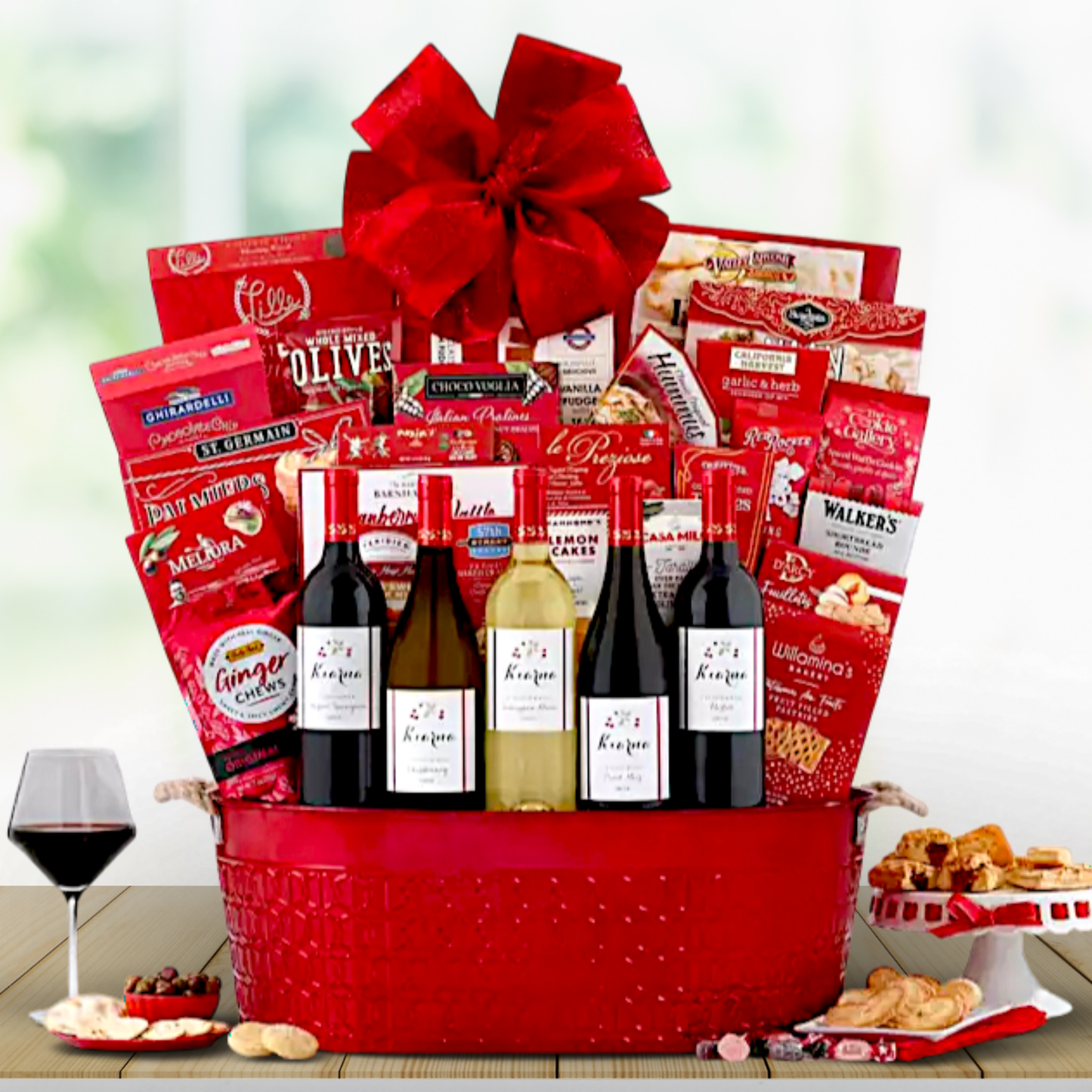 Kiarna Vineyards Holiday Selection Wine Gift Basket