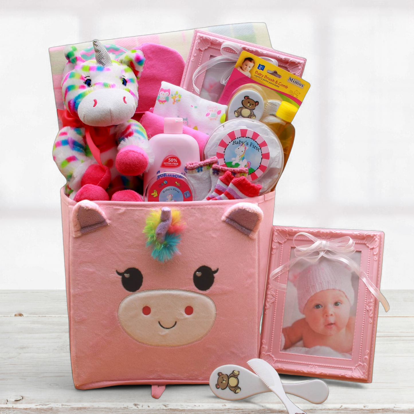 Little Darling Unicorn Baby Gift Basket