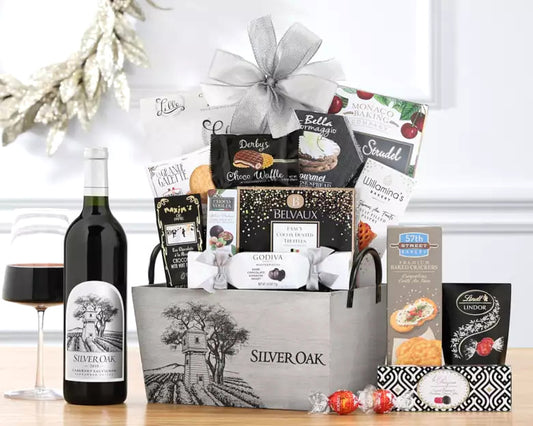 Silver Oak Cabernet: Premium Wine Basket