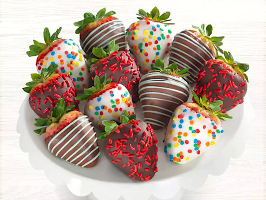 Birthday Chocolate Dipped Strawberries