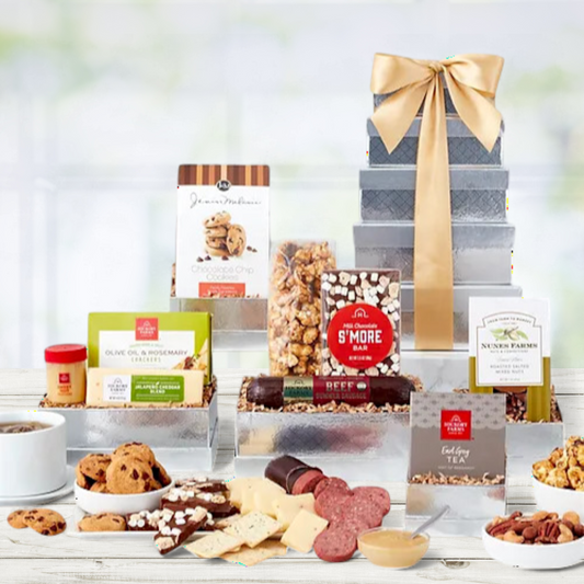 The Ritz Gourmet Meat & Cheese Snack Gift Tower