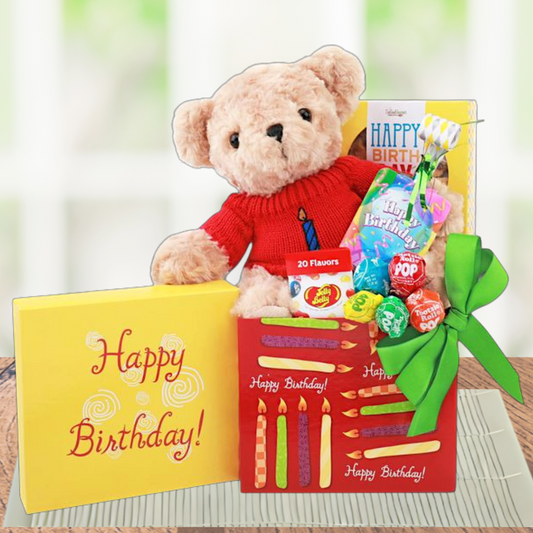Birthday Wishes Happy Birthday Gift with Bear