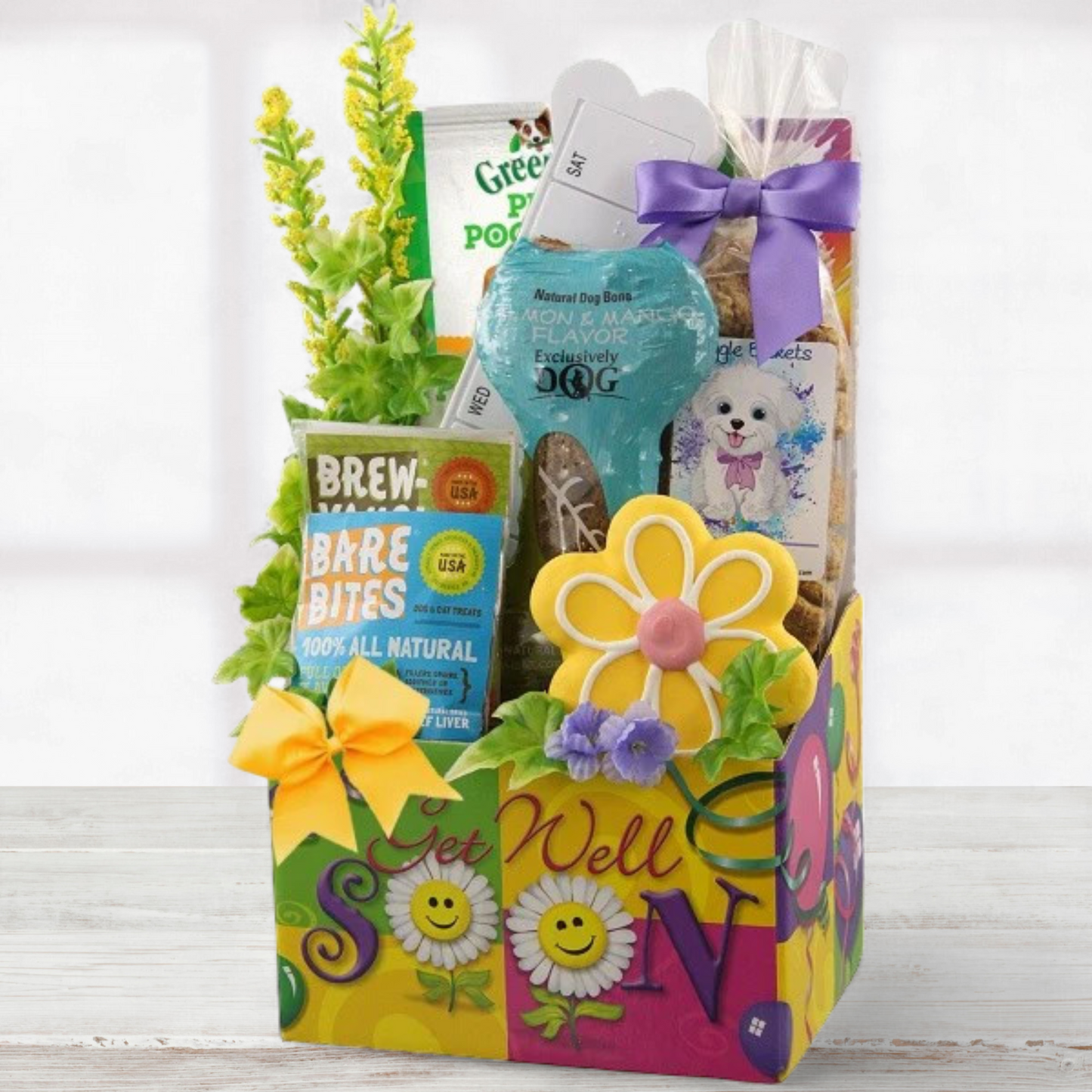 Better Days Ahead Dog Get Well Gift Basket