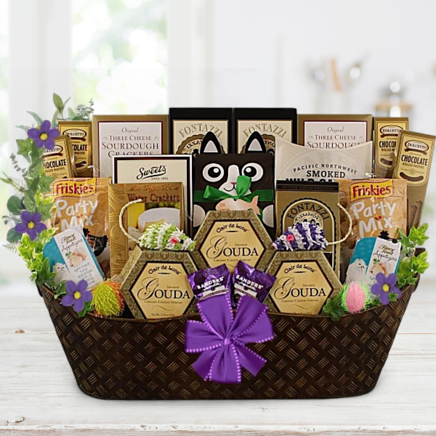 Purrfect Pals V.I.P. Cat and Owner Gift Basket
