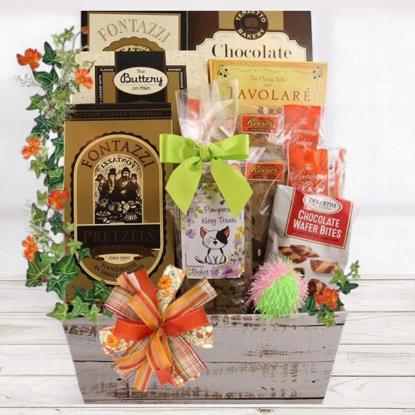 Purr-fect Cat and Owner Gift Basket
