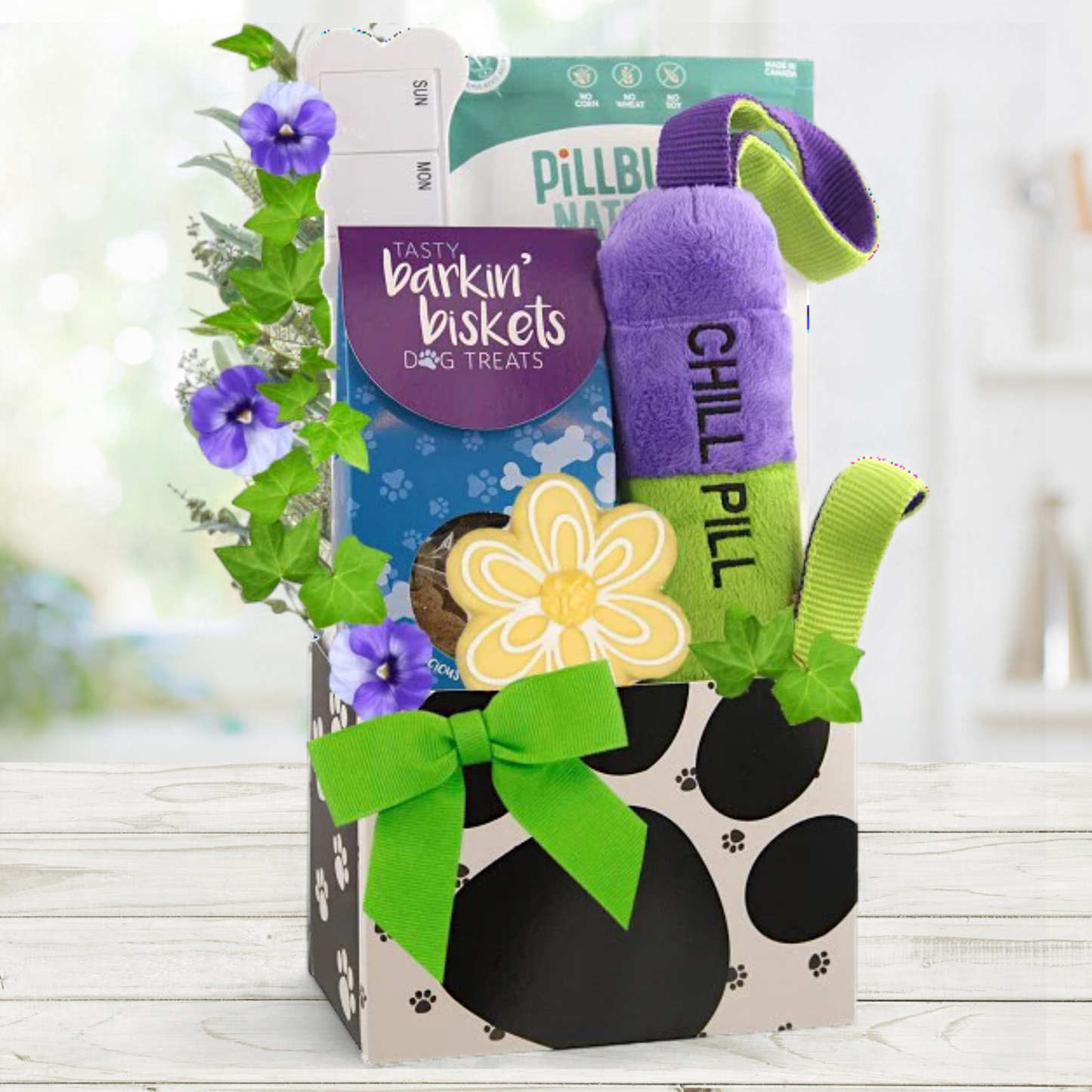 Better Days Ahead Get Well Dog Gift Basket
