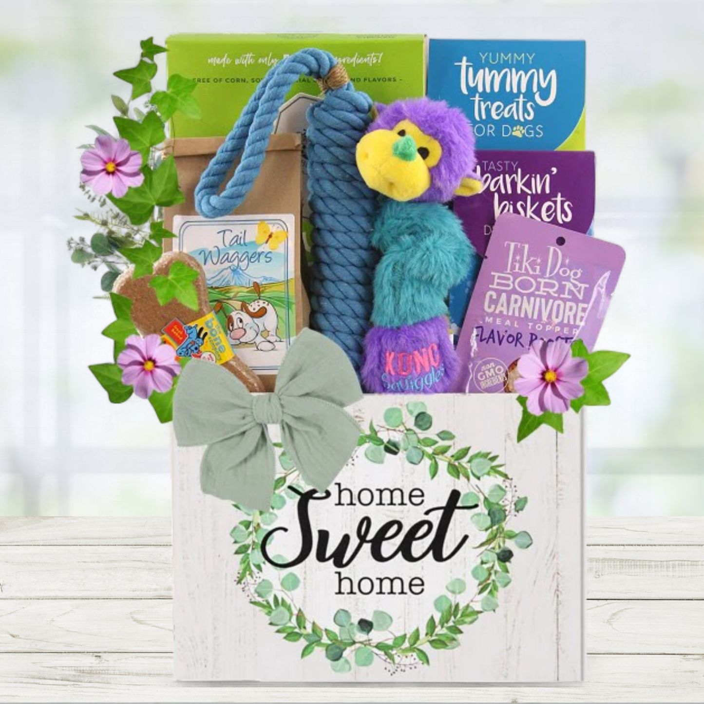 Furrever Home Dog Gift Basket
