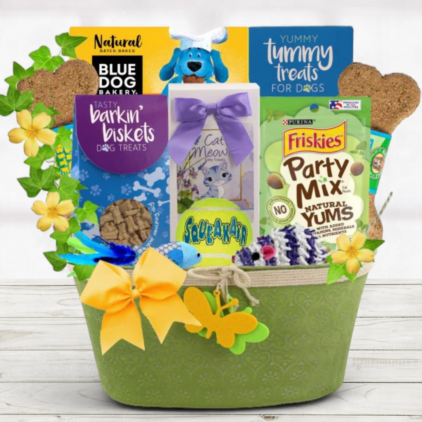 Bark and Purr: Dog and Cat Gift Basket
