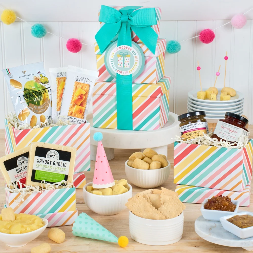 Let's Celebrate! Charcuterie Birthday Gift Tower