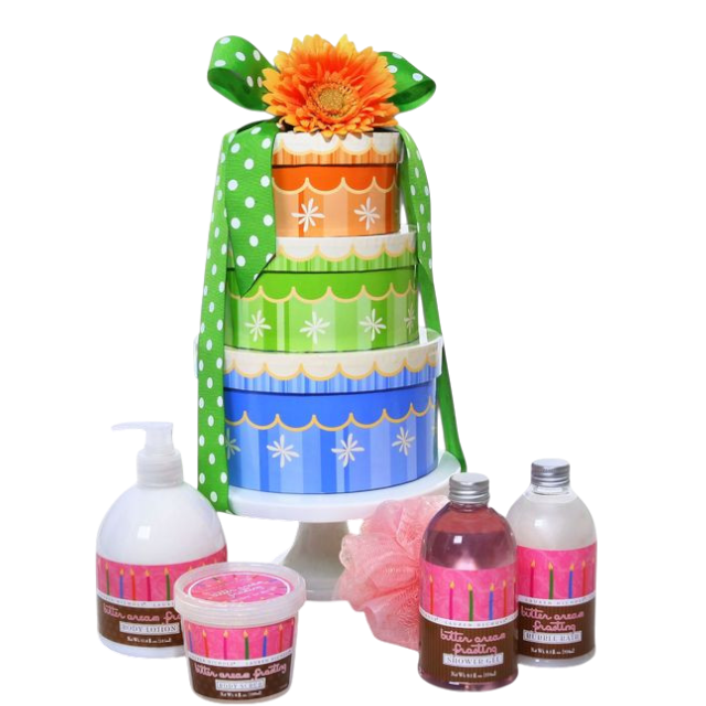 Buttercream Spa Bath & Body Gift Tower