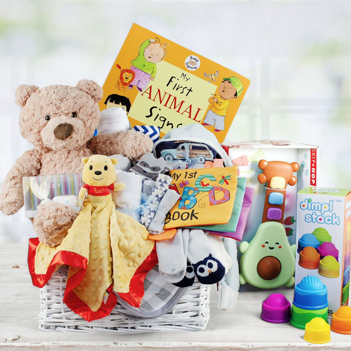 Deluxe Baby Boy Gift Basket