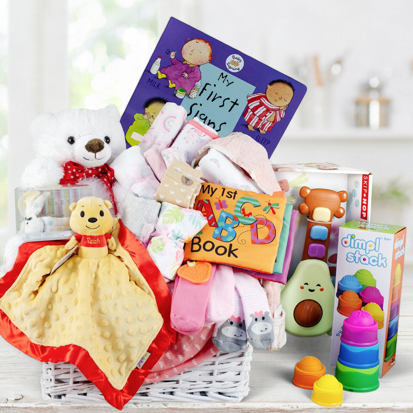 Deluxe Baby Girl Gift Basket