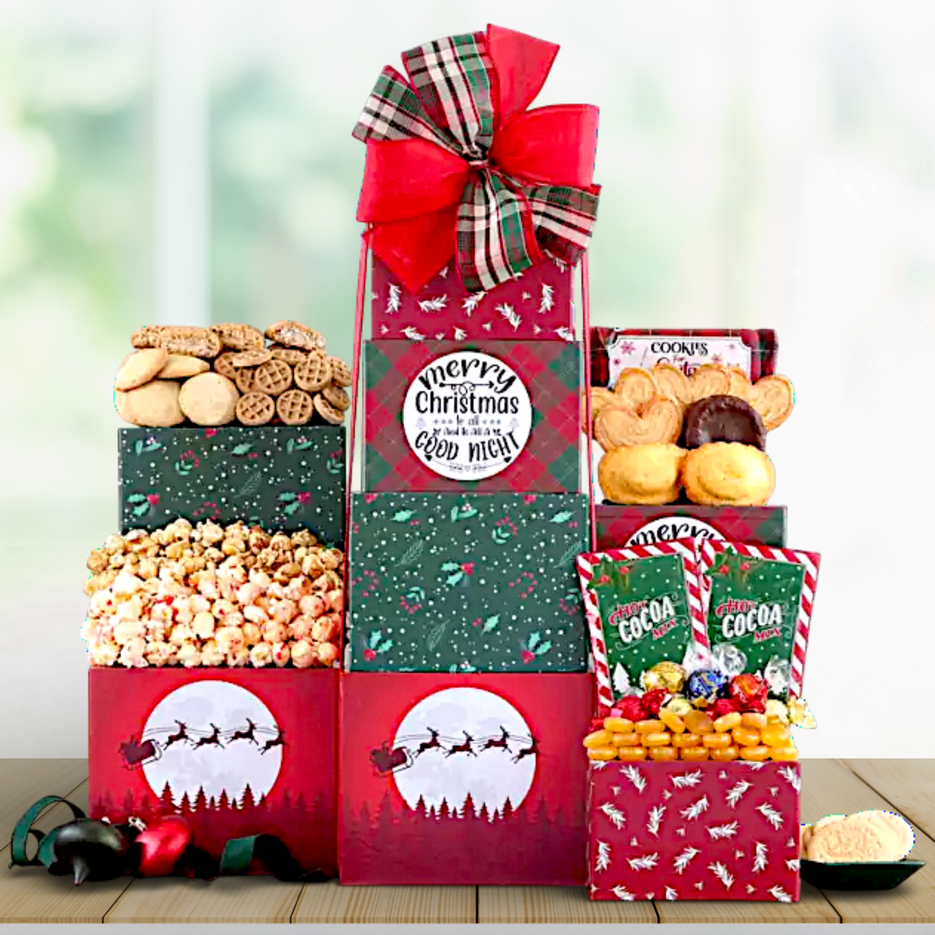Santa's Helper Gourmet Christmas Gift Tower – Organic Stores, Inc.