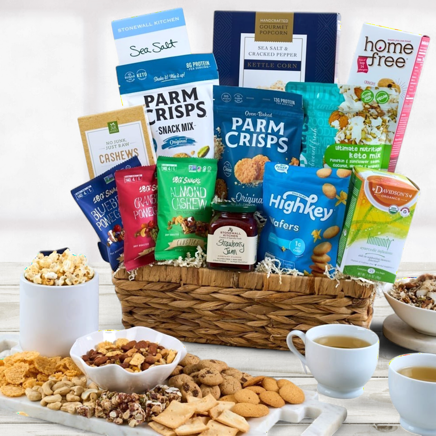 Healthy Selections Gourmet Gift Basket -Deluxe