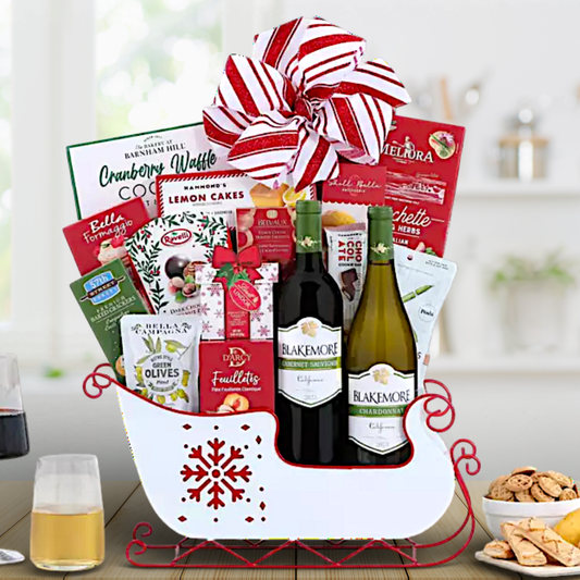 Blakemore Vineyards Duet Holiday Sleigh Wine Gift