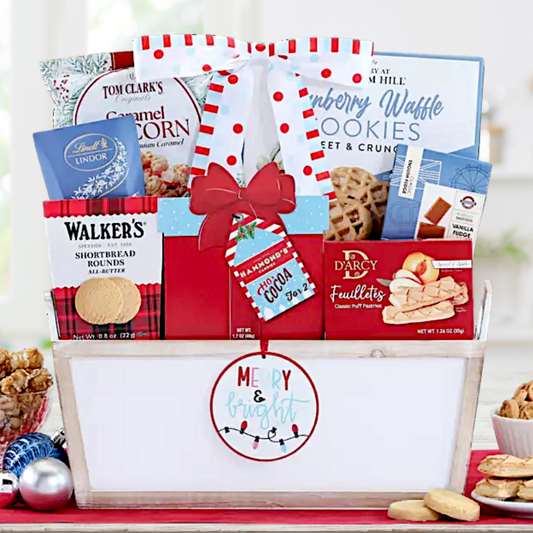 Joyous Holiday Christmas Gift Basket