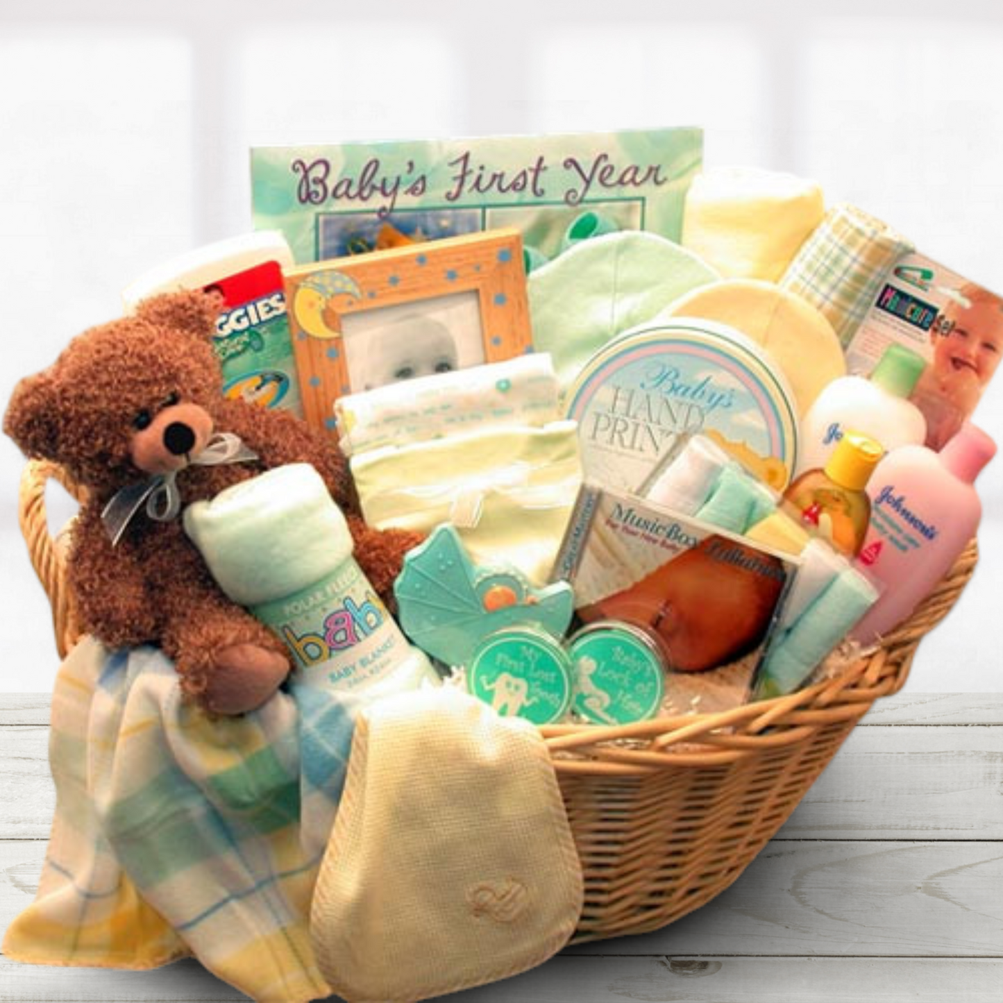 Welcome Little One Baby Gift Basket -Neutral