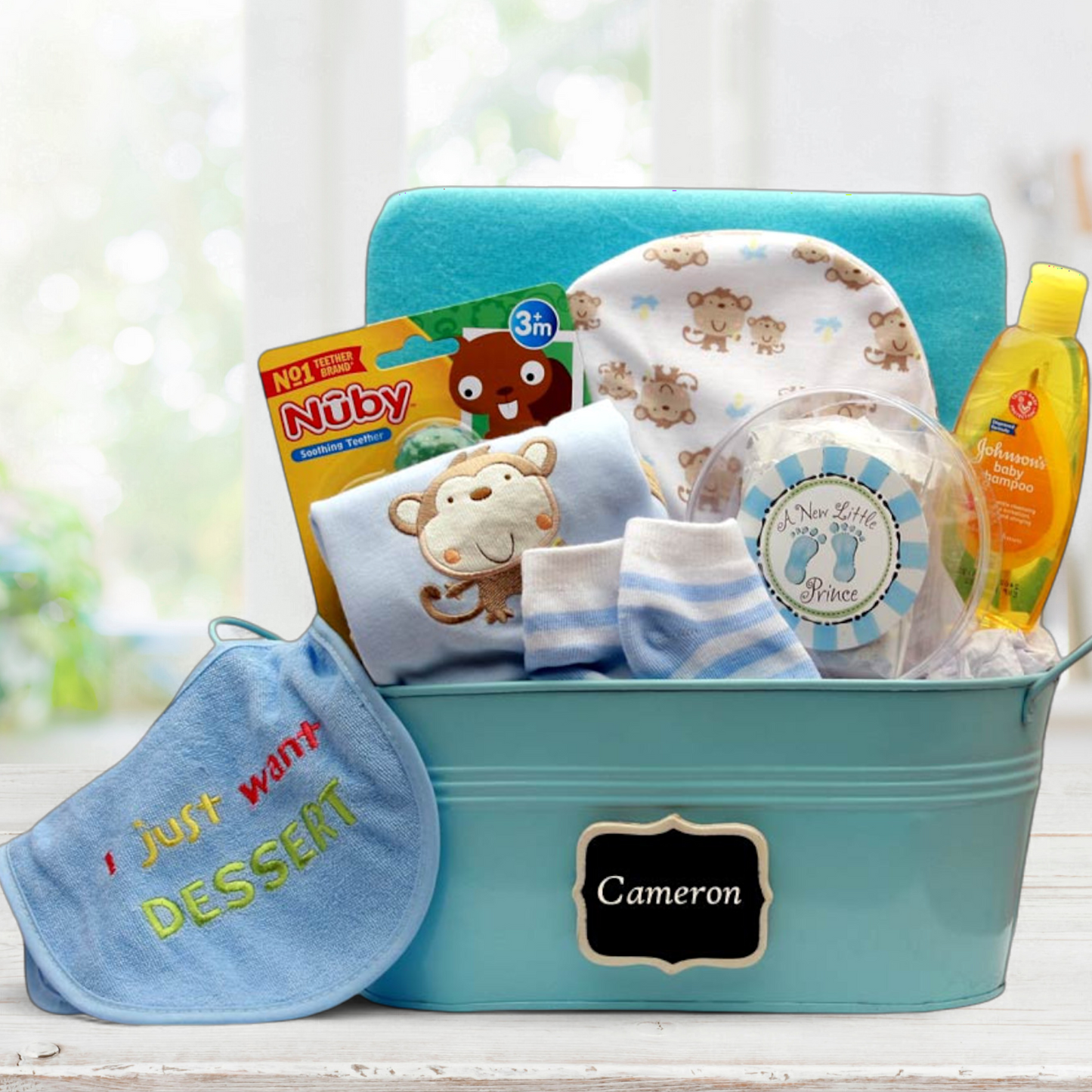Everthing for Baby Gift Basket -Blue