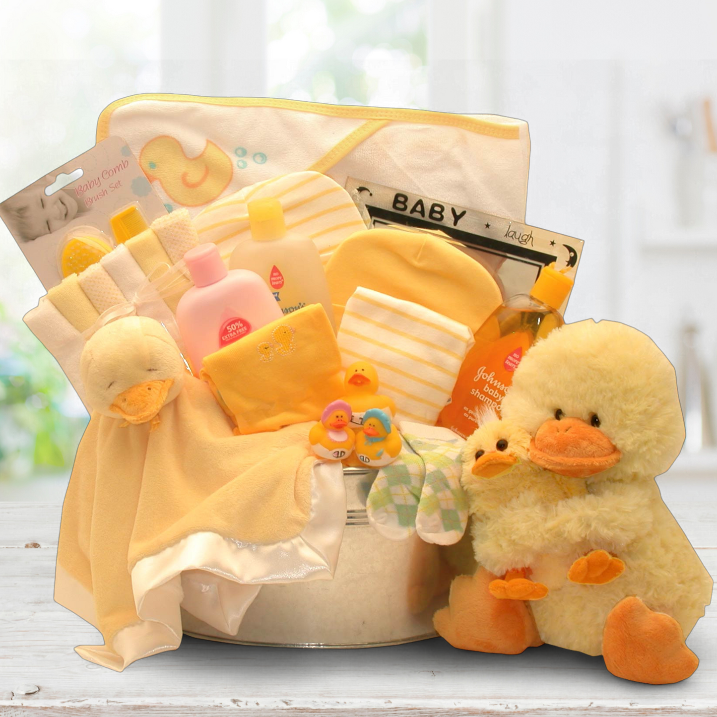 Ducky Bubbles Baby Bath Gift Set -Yellow
