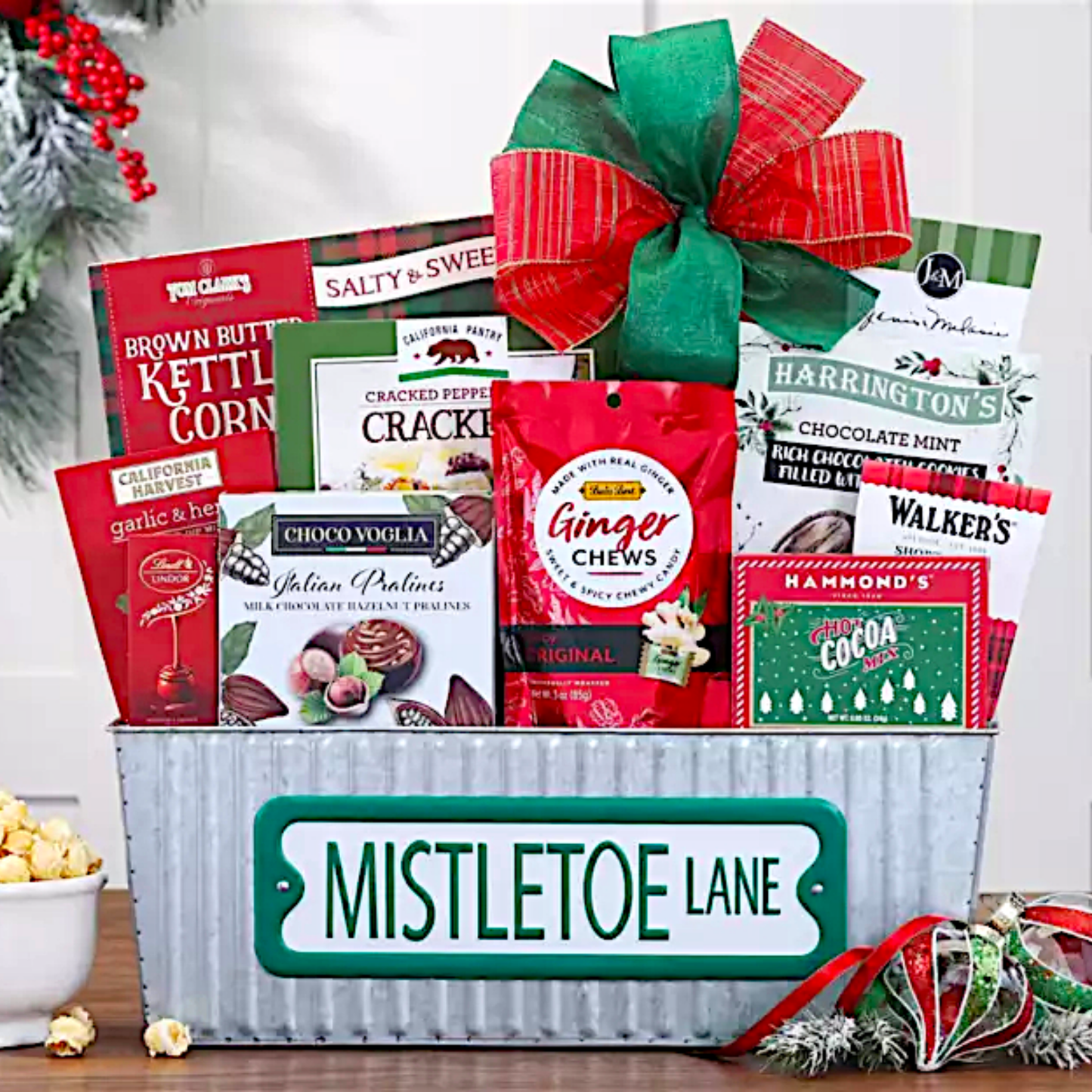 Under the Mistletoe Christmas Gift Basket