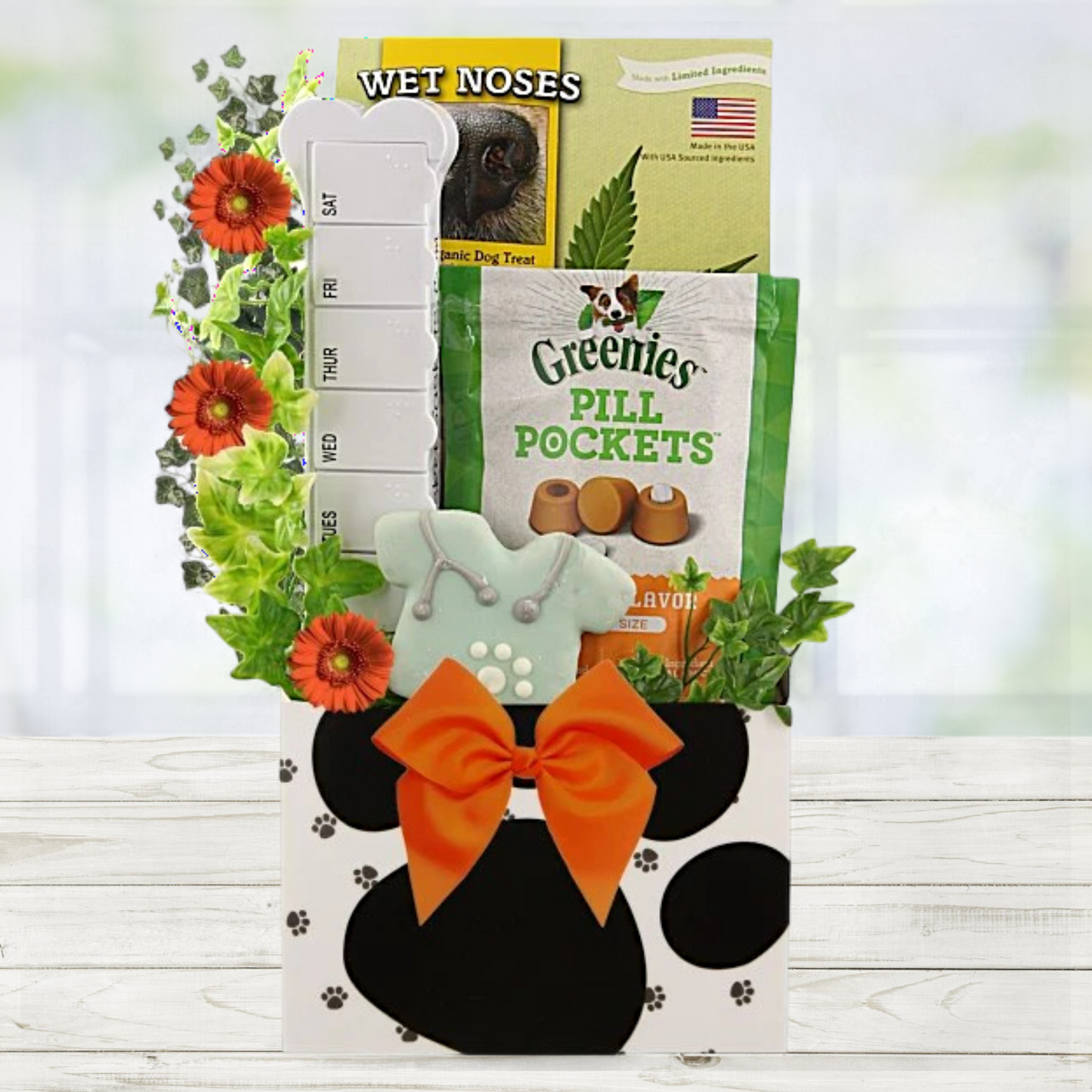 On the Mend Get Well Dog Gift Basket